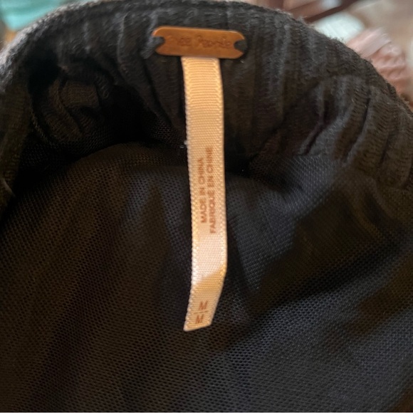 Free People Black Embroidered & Beaded Bodycon Mini Dress Size M Lace Stretch - Picture 8 of 10